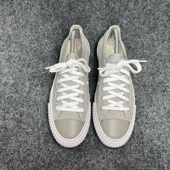 PF Flyers Center Low Sneakers Women's Size 10 Grey Canvas Retro Athletic Shoes - Picture 3 of 11
